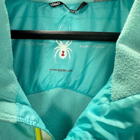 Spyder Vest Womens XL Blue Full Zip Chris Davenport Nylon Shell Puffer Jacket - Picture 5 of 13